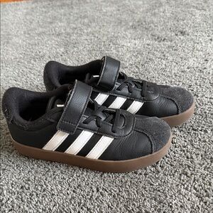 Adidas Kids Black and White Sneakers